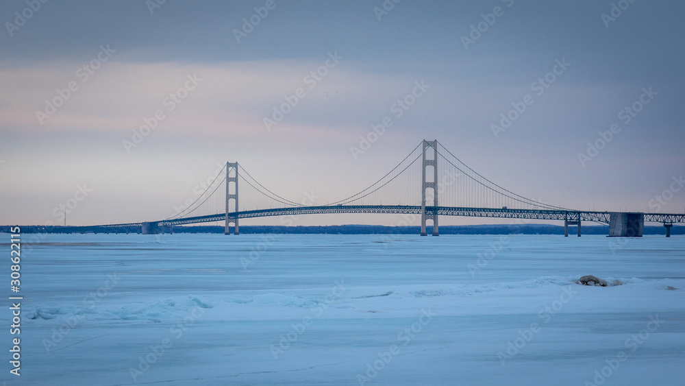 Mackinaw Bridge in Winter Mackinaw Bridge in Winter