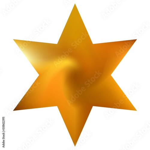 Mesh background in the form of hexagram.