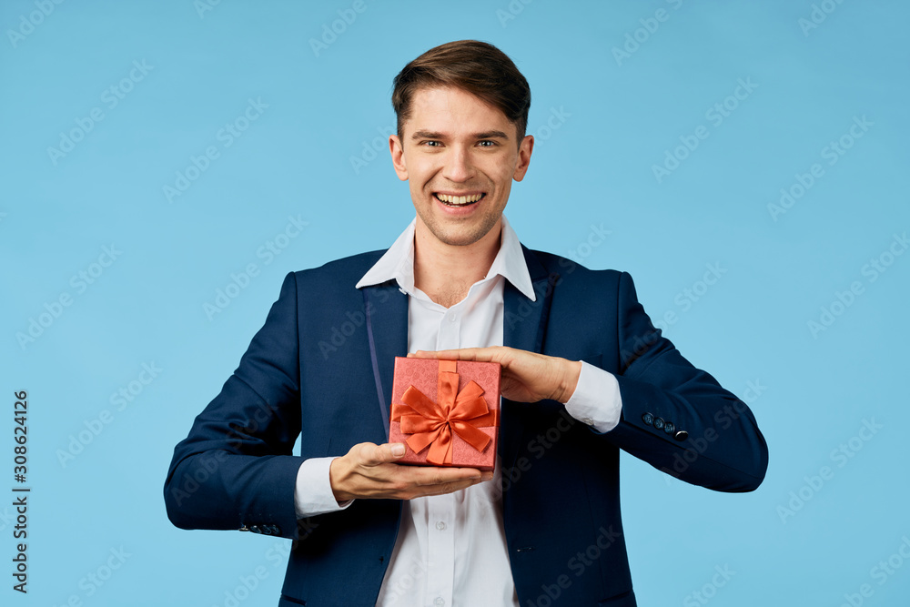 man with gift