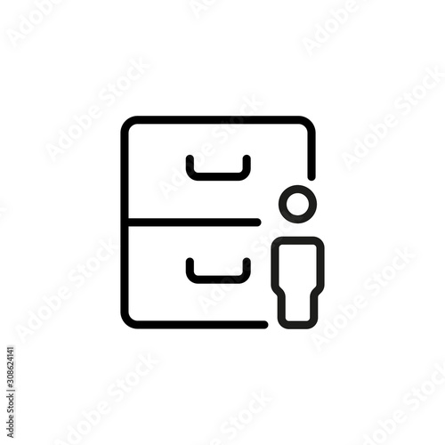 Simple archive line icon.