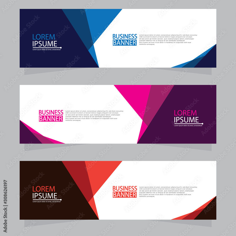Vector abstract design web banner template. Web Design Elements - Header Design. Abstract geometric web banner template on grey background.Modern banner. Vector abstract design web banner template. Web Design Elements - Header Design. Abstract geometric web banner template on grey background.Modern banner.