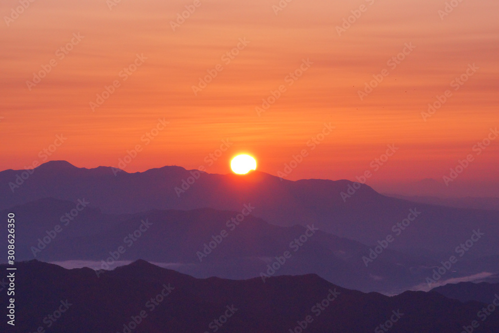 Sunrise and superb view