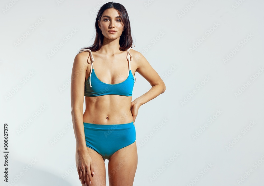 young woman in bikini young woman in bikini
