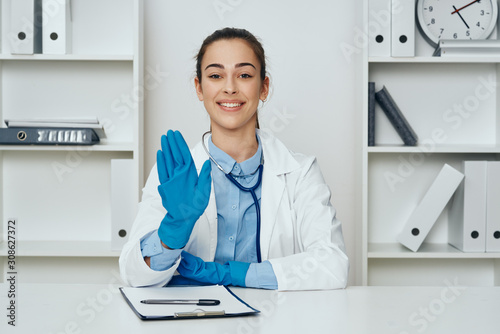 portrait of a female doctor in office