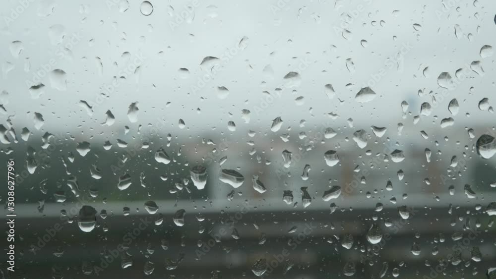 Raindrops on the window glass, portugal Raindrops on the window glass, portugal