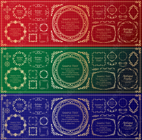 高級感のあるバロック調のフレーム　ラグジュアリー　ゴージャス　ビンテージ