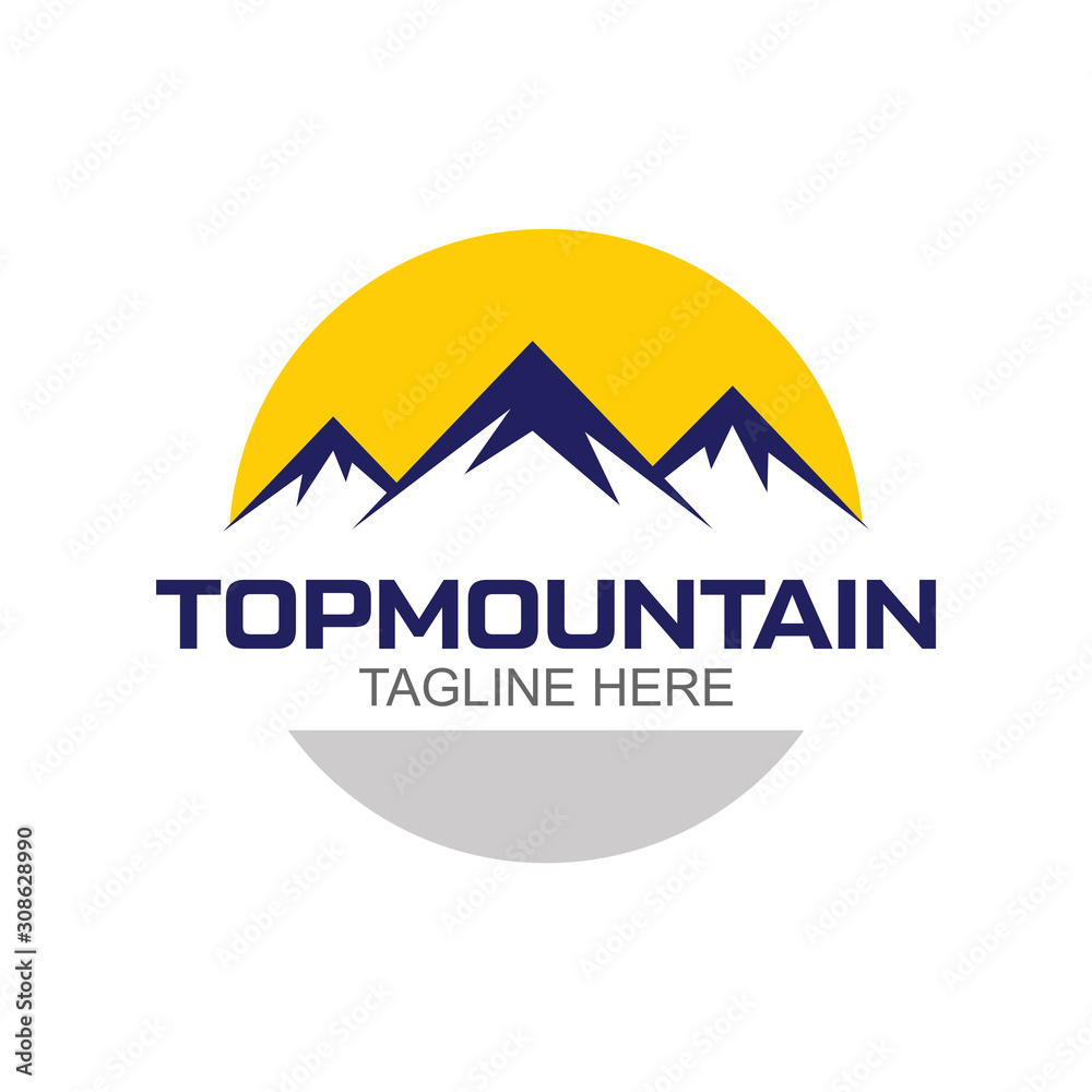 Mountain Logo Icon Vector Template
