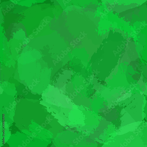 green watercolor background. Abstract hand paint square stain backdrop