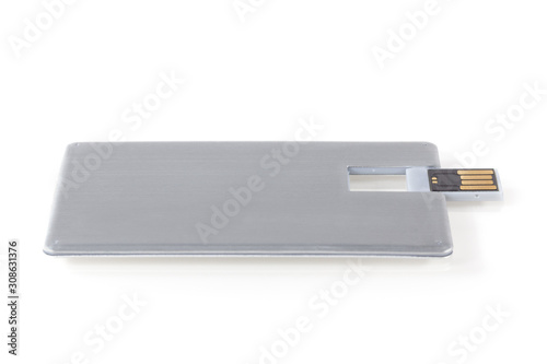 USB flash drive shaped like a metal credit card