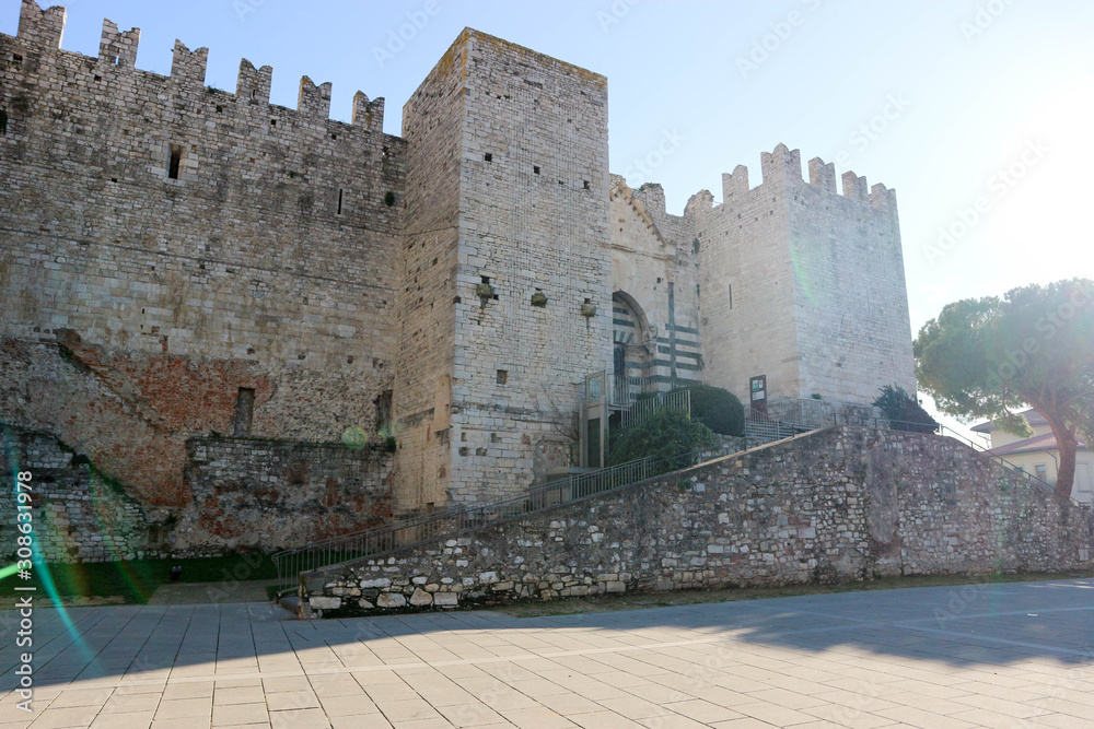 Medieval Emperor ferdinand Castle in Prato, Tuscany, Italy
