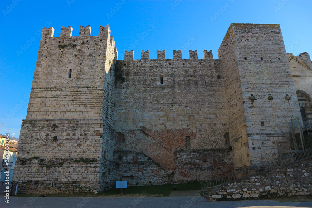Medieval Emperor ferdinand Castle in Prato, Tuscany, Italy