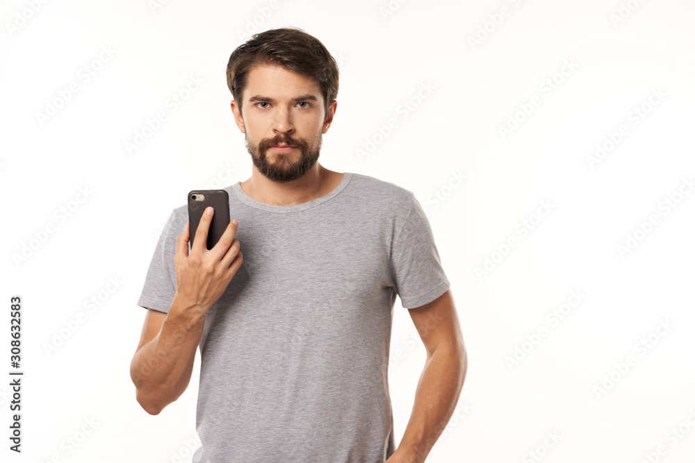 young man talking on the phone young man talking on the phone