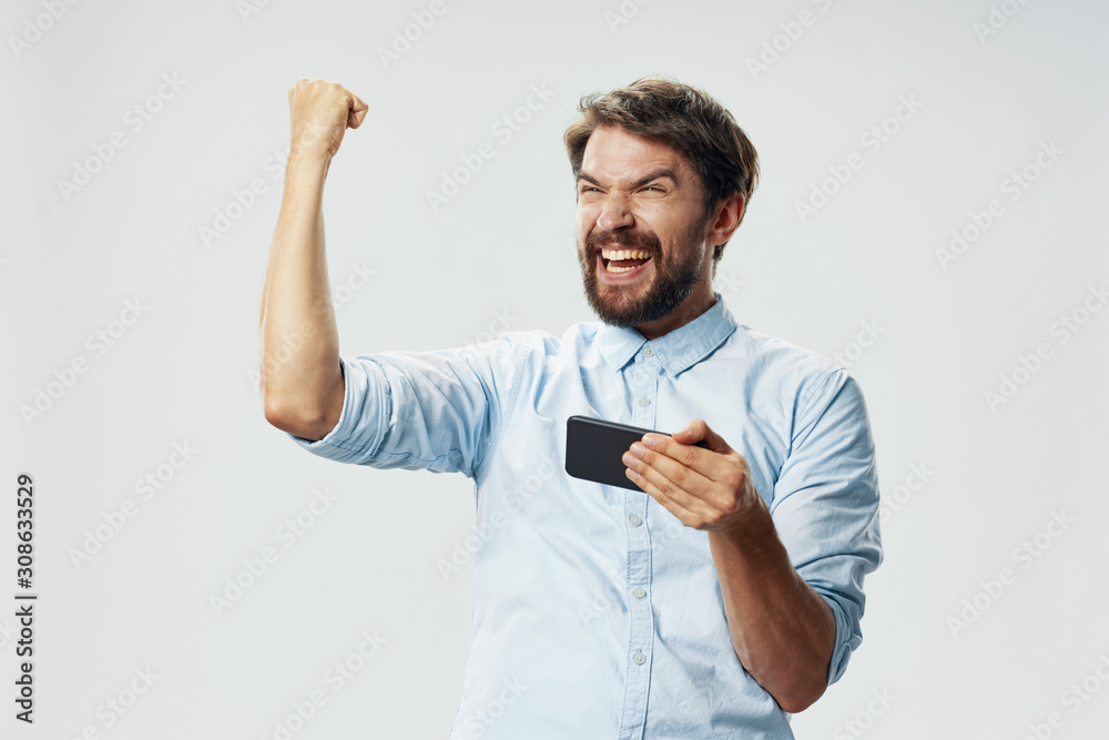 young man with thumbs up gesture isolated on white young man with thumbs up gesture isolated on white