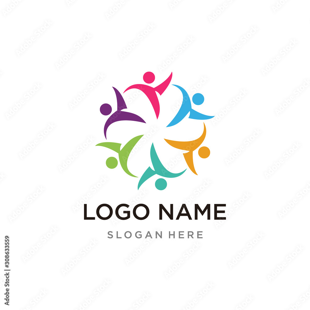 Adoption and community care Logo template vector icon Adoption and community care Logo template vector icon
