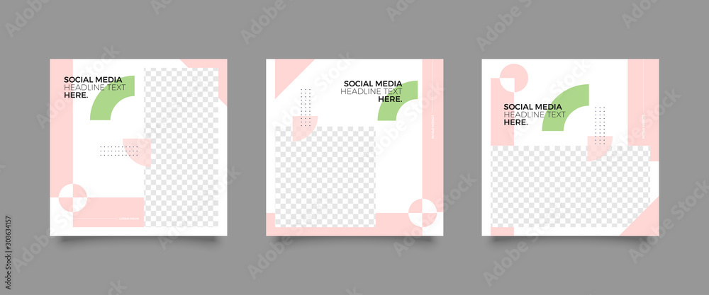 Editable simple corporate posts, square design ads for banners, Promotion bloggers, designers, shop owners, entrepreneurs and businesses. Social media template.	