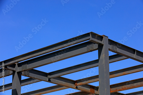 Steel structure of construction site © junrong
