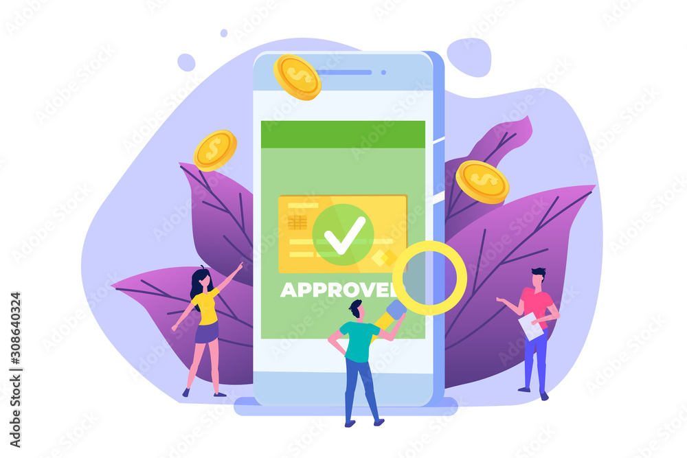 Transaction approved, financial transactions, non-cash payment, monetary currency, payment NFC concept. Vector illustration. Transaction approved, financial transactions, non-cash payment, monetary currency, payment NFC concept. Vector illustration.