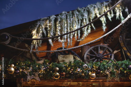 Fairytale Christmas background for your projects.