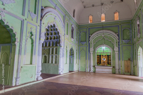 LUCKNOW, INDIA - FEBRUARY 3, 2017: Central hall of  Bara Imambara in Lucknow, Uttar Pradesh state, India