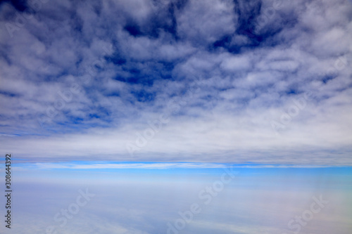 High altitude white clouds