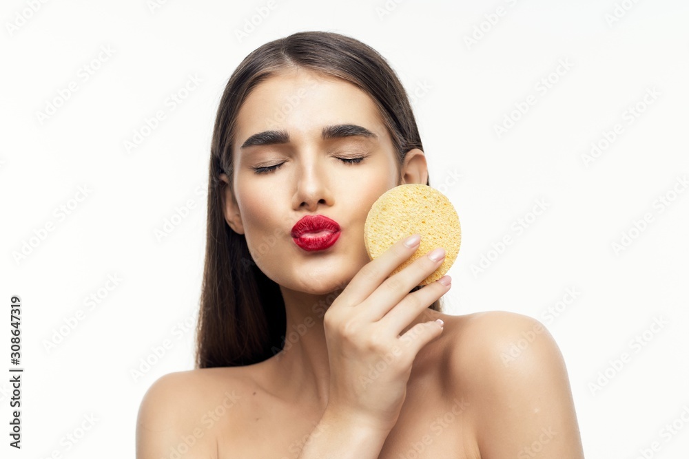 beautiful woman bare shoulders clean skin beautiful woman bare shoulders clean skin