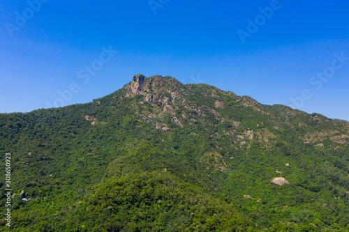 Lion rock mountain in Hong Kong