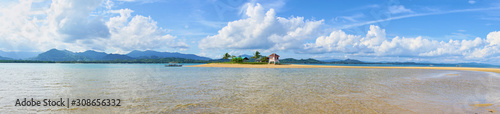 Tiny exotic Island with mini resort in the east part of Palawan - Philippines. Coab Island