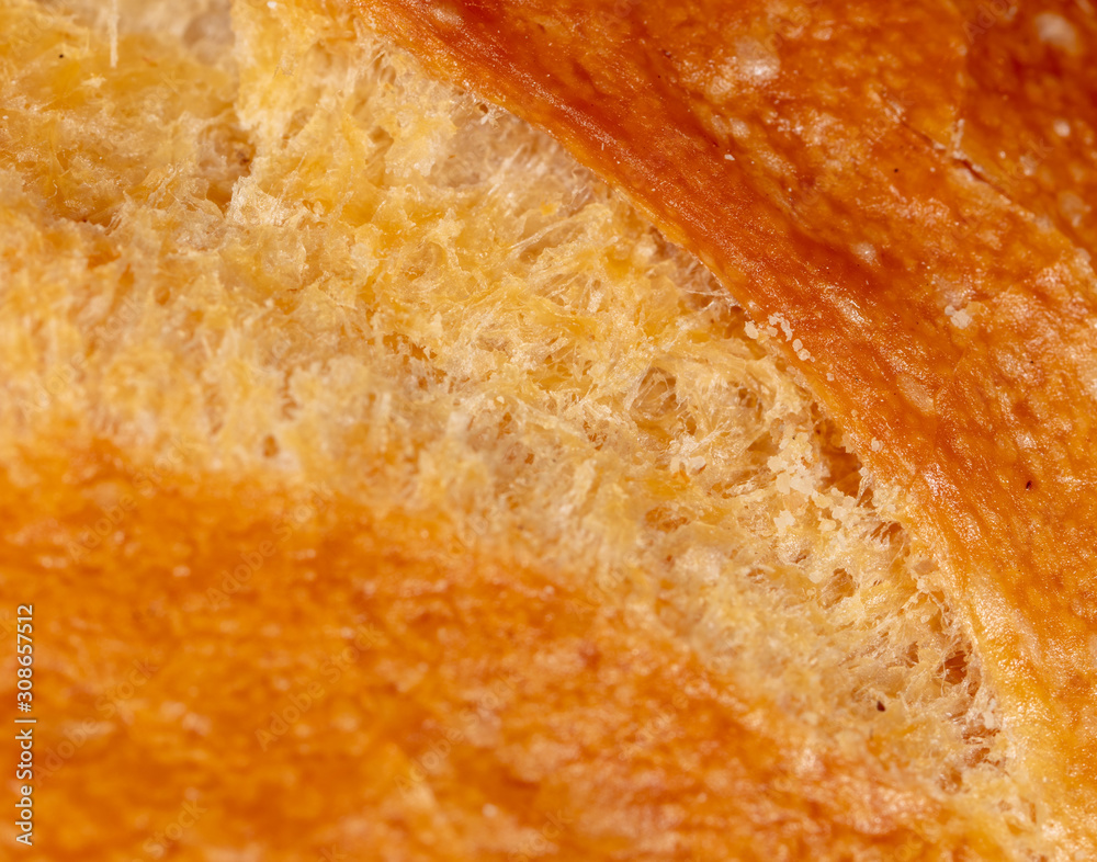 Brown bread crust as an abstract background