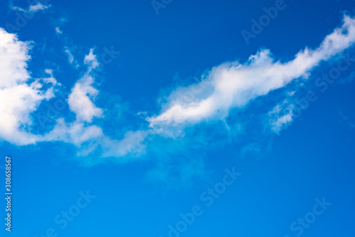 Blue sky with white clouds