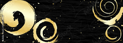 うずまき　模様　和紙風テクスチャ