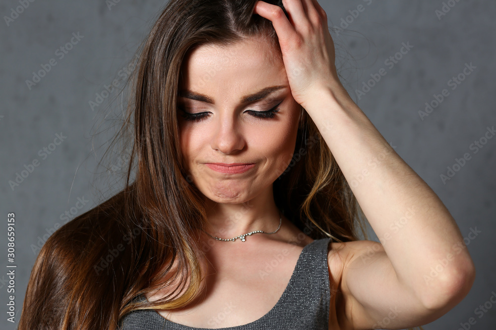 Fototapeta premium Beautiful european woman portrait