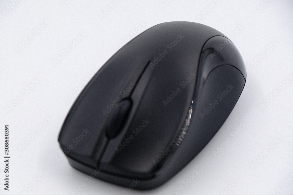 Mouse wireless on white background.Computer mouse isolated on white background. Computer mouse for design