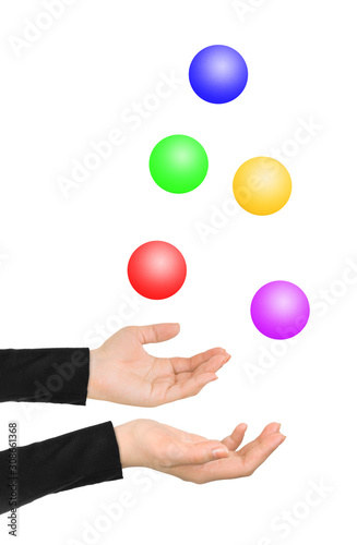 Juggling hands
