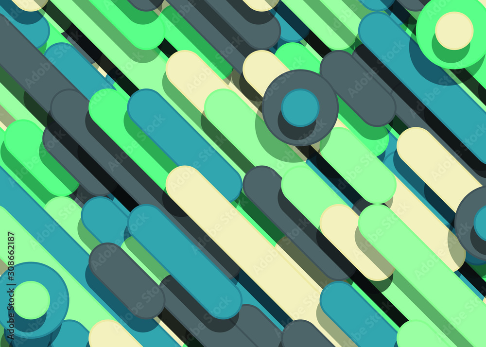 Color Abstract Lines and Circles Generative Art background illustration Color Abstract Lines and Circles Generative Art background illustration