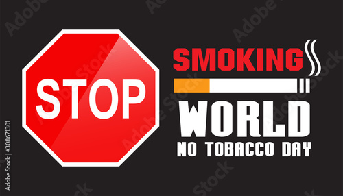 no tobacco day , no smoking,vector design