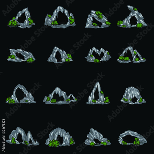 set of cave