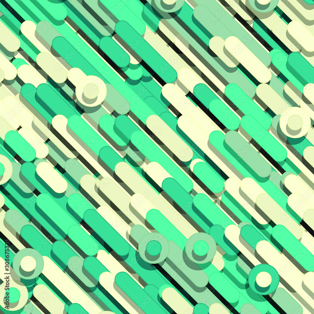 Color Abstract Lines and Circles  Generative Art background illustration