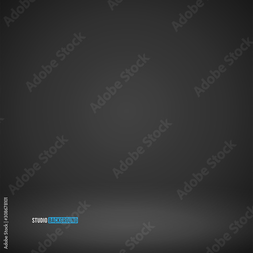 Abstract grey background. Empty room with spotlight effect. Vector EPS10 Graphic art design.