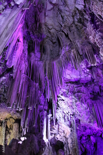 purple rock formation 