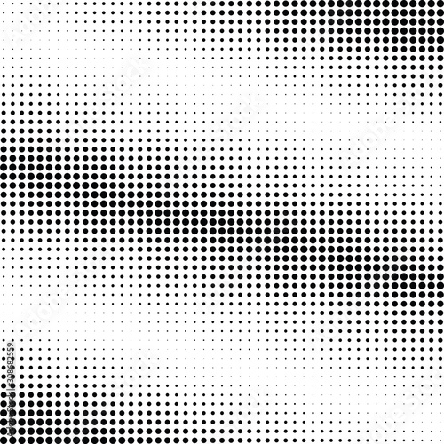 Abstract halftone dotted background. Monochrome pattern with dot and circles. Vector modern pop art texture for posters, sites, business cards, cover postcards, interior design, labels, stickers.