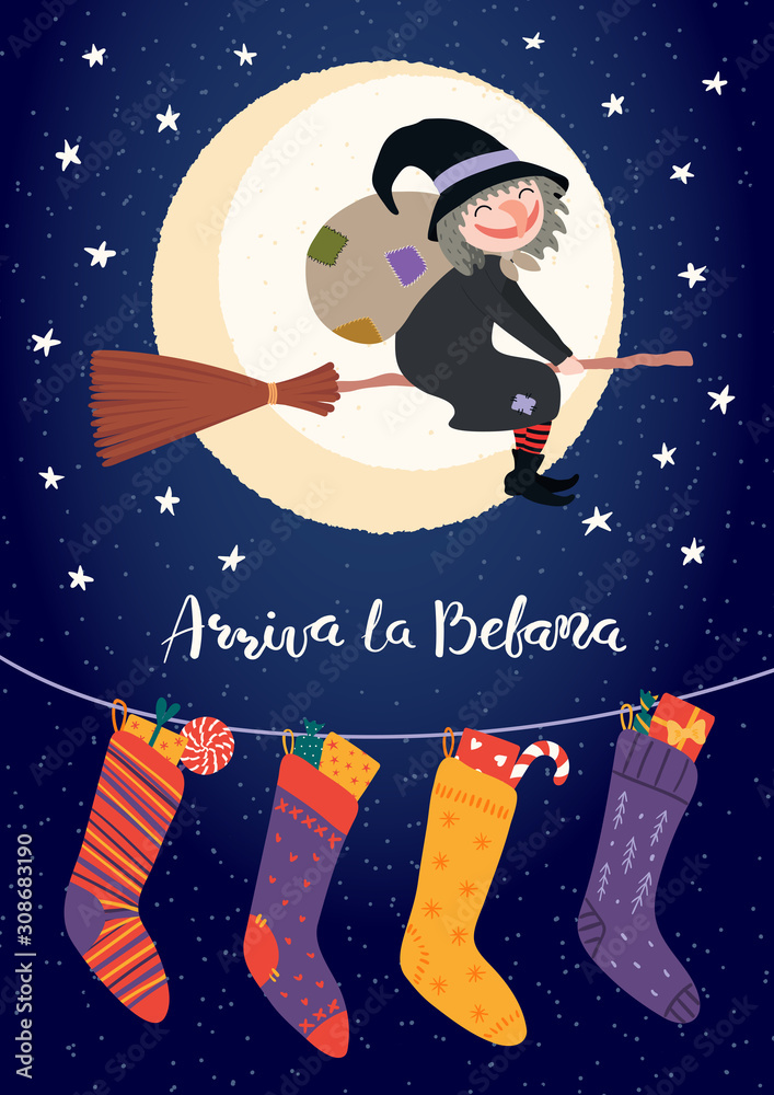 Befana Epiphany Stock Illustration - Download Image Now - La