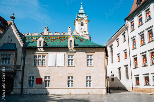 Primate's Square at old town in Bratislava, Slovakia photo