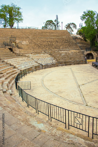 фотографія Old punic amphitheater on Byrsa Hill, ruins of Carthage near the capital of Tuni