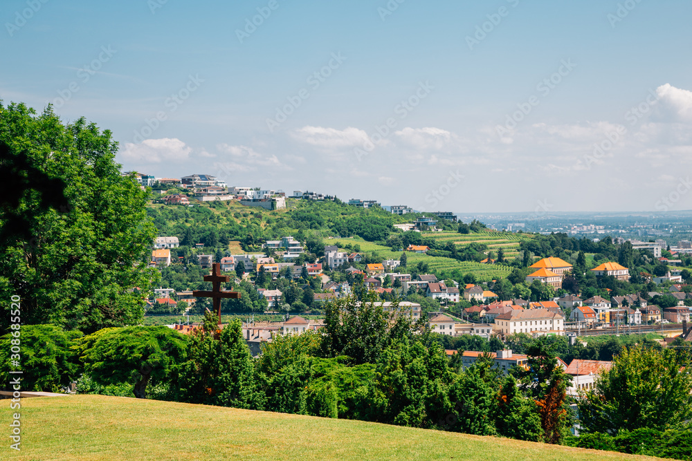 Bratislava city view from Slavin hill in Slovakia Bratislava city view from Slavin hill in Slovakia