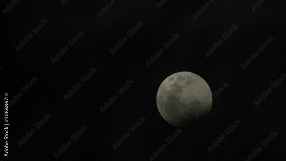 Moon rising during a lunar eclipse as seen from South Africa Moon rising during a lunar eclipse as seen from South Africa