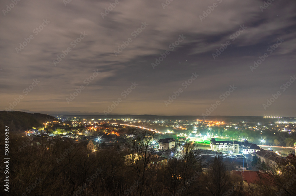 Fototapeta premium Panorama of the night city