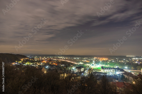 Wallpaper Mural Panorama of the night city Torontodigital.ca
