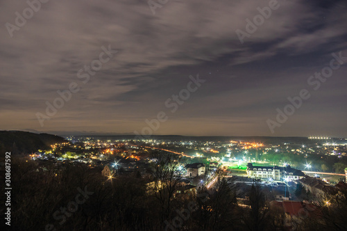 Wallpaper Mural Panorama of the night city Torontodigital.ca