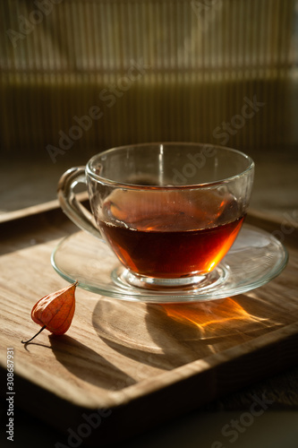Asian-style Ceylon tea preparation.