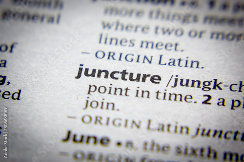 Photography Word or phrase Juncture in a dictionary.